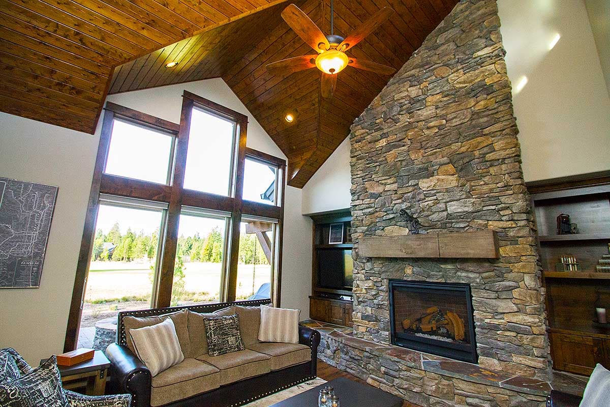 Plan 54221HU: Mountain Living with Lots of Options - Image #13 - Craftsman, Mountain, Rustic