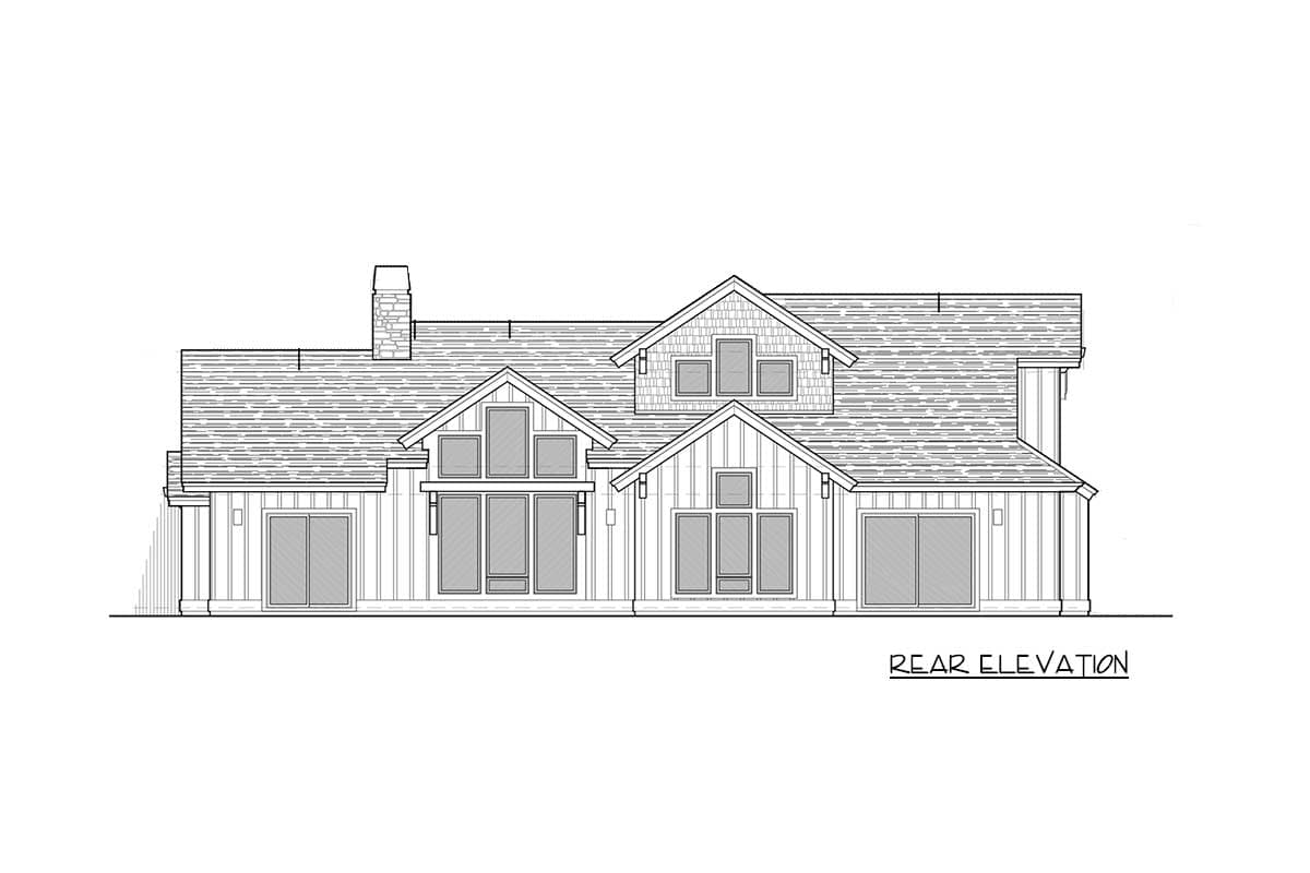 Plan 54221HU: Mountain Living with Lots of Options - Image #28 - Craftsman, Mountain, Rustic