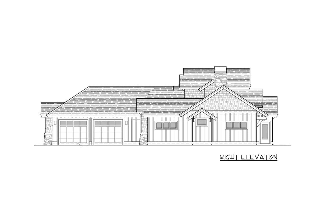 Plan 54221HU: Mountain Living with Lots of Options - Image #29 - Craftsman, Mountain, Rustic