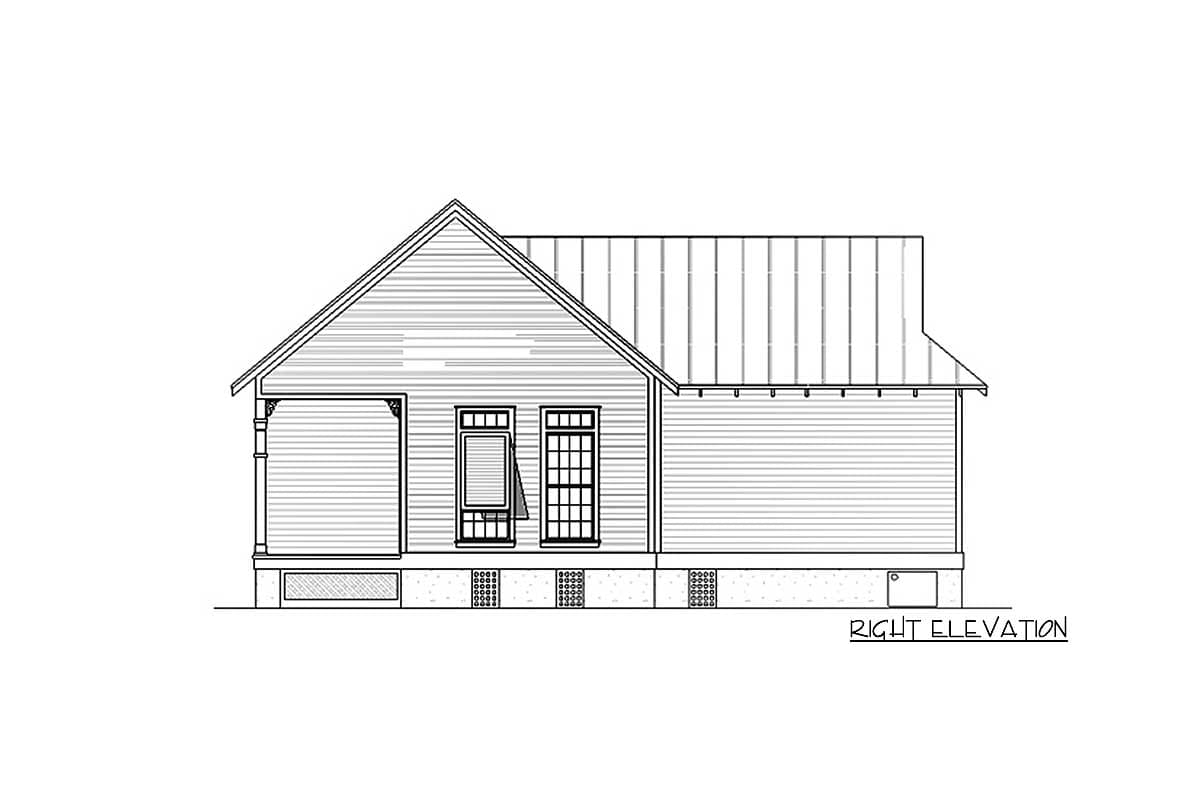 Plan 55108BR: Compact Cabin - Image #4 - Cabin, Cottage, Southern, Vacation