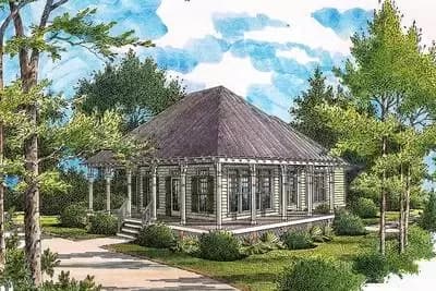 Cottage with Wide Wraparound