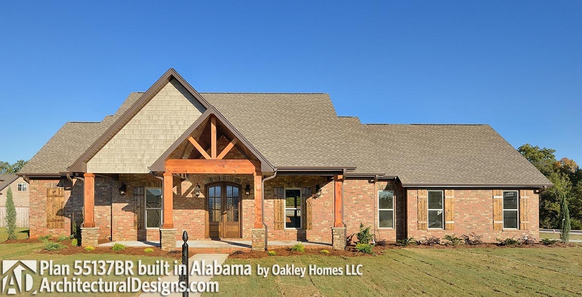 build gallery item - Craftsman House Plan 55137BR Comes To Life In Alabama