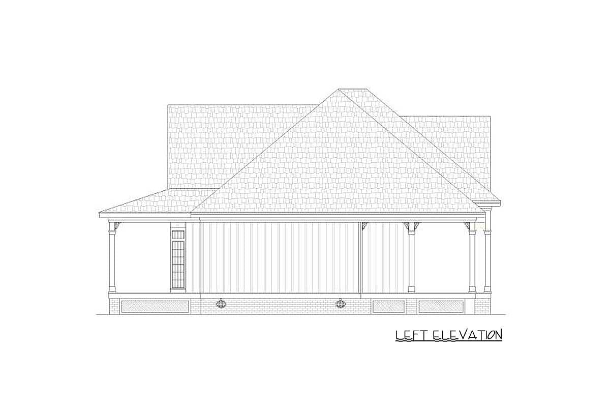Plan 55141BR: Compact Charming House Plan with 2-Car Garage Option - Image #11 - Cottage, Southern, Traditional