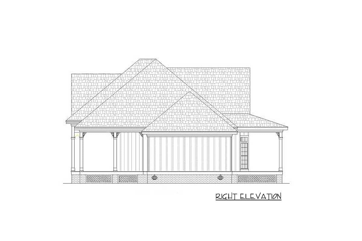 Plan 55141BR: Compact Charming House Plan with 2-Car Garage Option - Image #12 - Cottage, Southern, Traditional