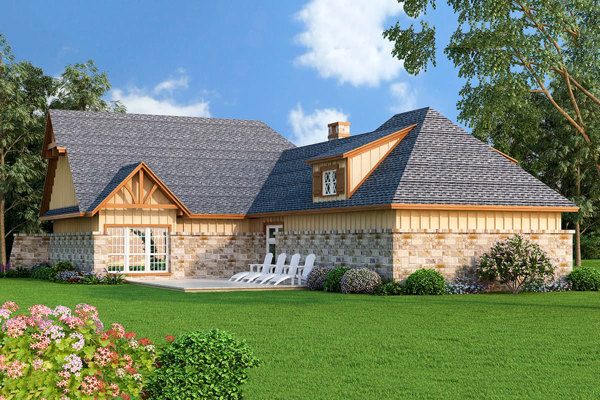 Plan 55146BR: Rustic Cottage With Breezewy and Bonus - Image #9 - Cottage, Craftsman, Mountain, Rustic