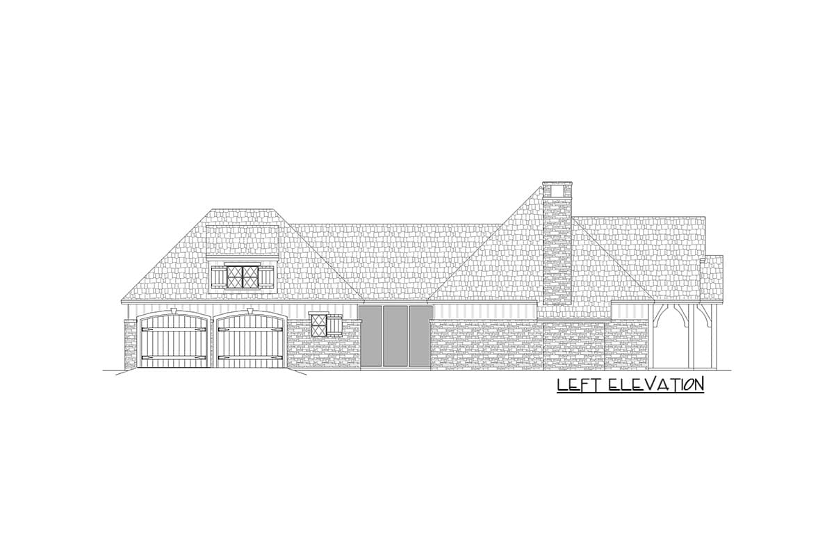 Plan 55146BR: Rustic Cottage With Breezewy and Bonus - Image #10 - Cottage, Craftsman, Mountain, Rustic