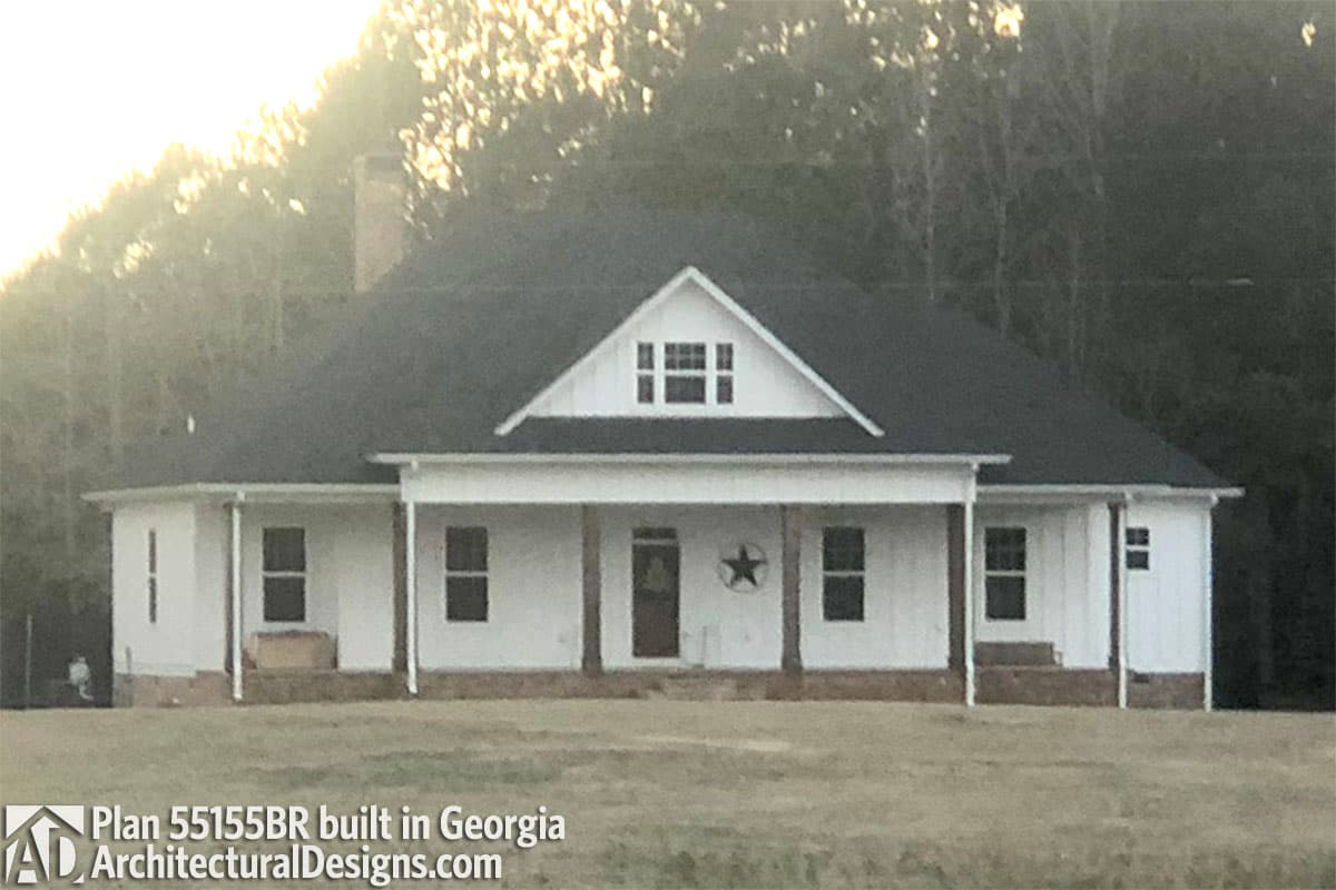 build gallery item - House Plan 55155BR comes to life in Texas