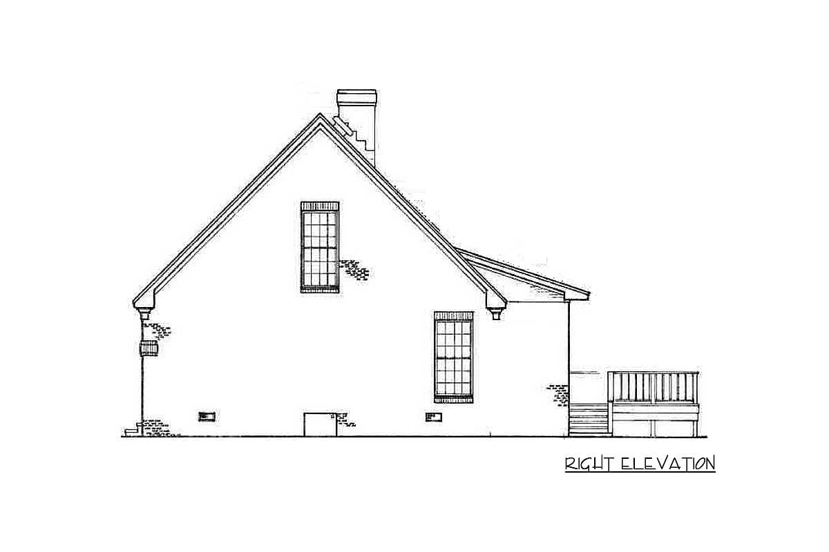 Plan 55166BR: Home Plan to Build in Stages - Image #4 - Cottage, Country