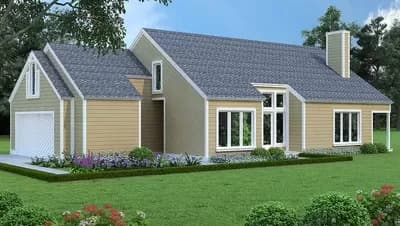 Open and Bright 3 Bed Home Plan