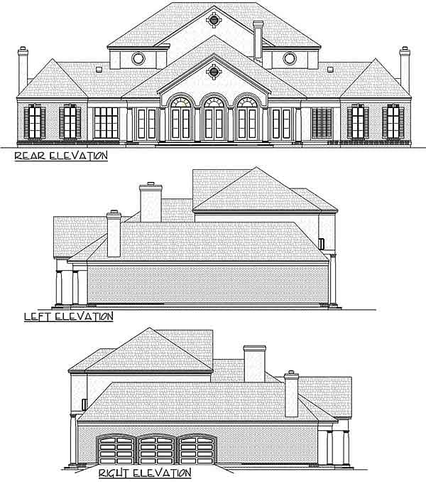 Plan 5518BR: Palatial Design - Image #23 - European, Traditional