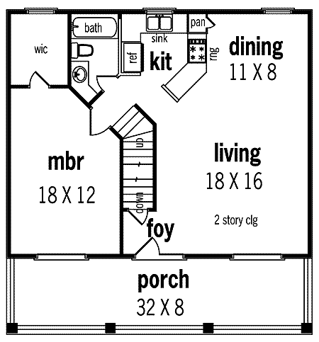 Plan 5572BR: Beach House Plan With Observation Room - Floor Plan - Main Level - Beach, Coastal, Low Country, Vacation