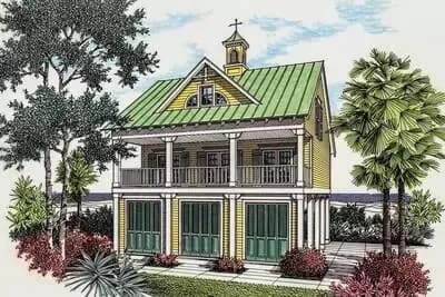 Beach House Plan With Observation Room