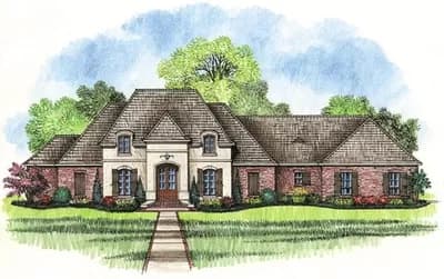 Spacious French Country Home Plan