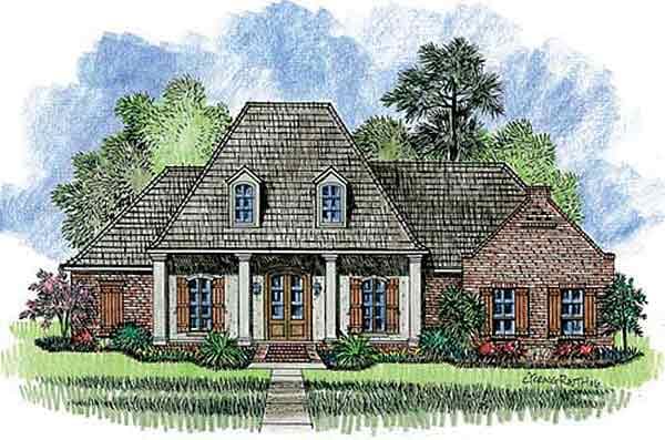Plan 56301SM: 4 Bedroom Louisiana Style Home Plan - Image #10 - Acadian, European, French Country, Louisiana-Style, Southern