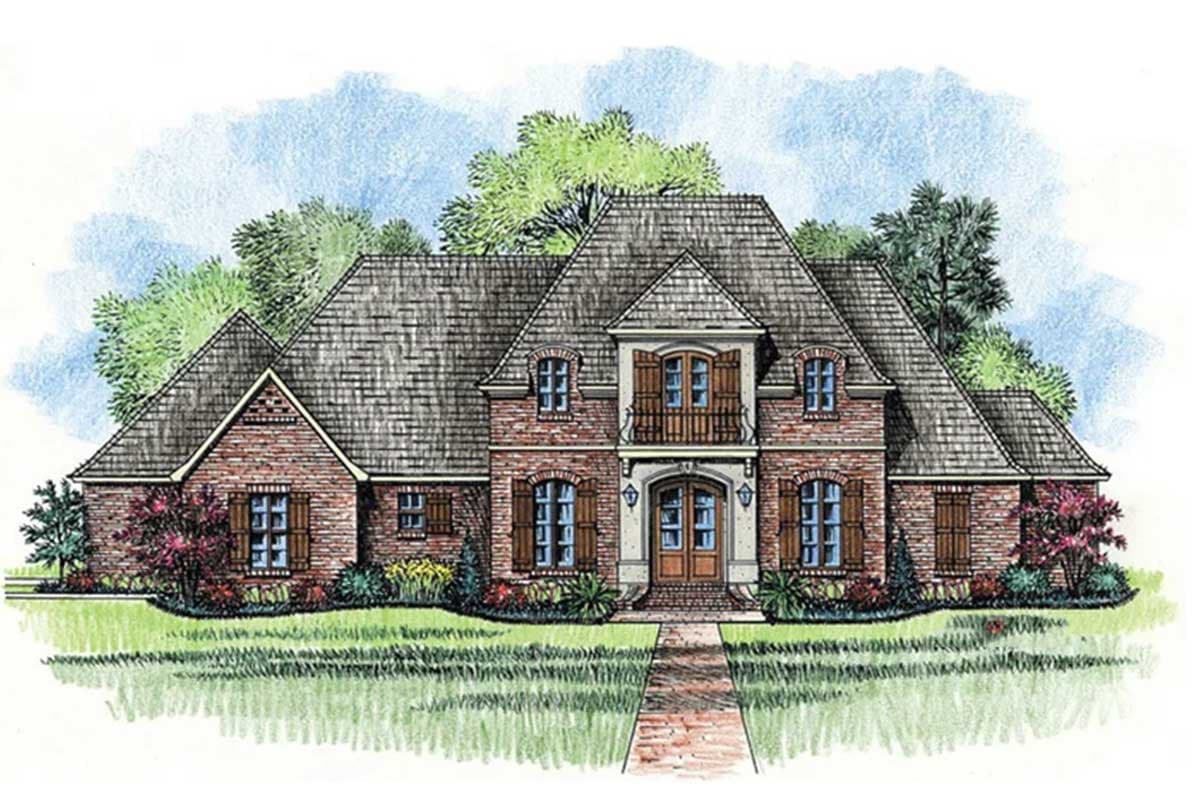 Plan 56309SM: Fourth Bedroom or Study - Image #9 - Acadian, European, French Country, Louisiana-Style, Southern