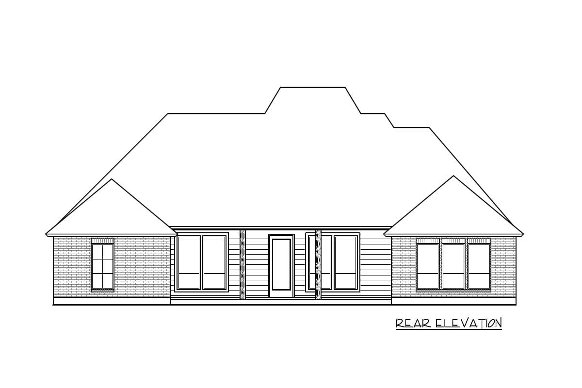 Plan 56317SM: French Country House Plan with Massive Great Room - Image #7 - Acadian, European, French Country, Louisiana-Style, Southern