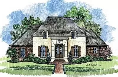 3 Bed Country French Home Plan