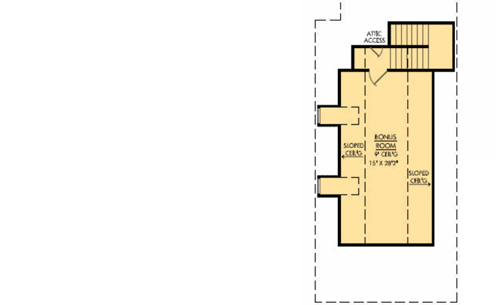 Plan 56331SM: Everything on One Level - 2640 Sq Ft - Floor Plan - 2nd Floor - Acadian, European, French Country, Louisiana-Style