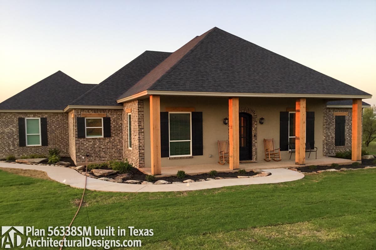 build gallery item - House Plan 56338SM Comes to Life in Texas