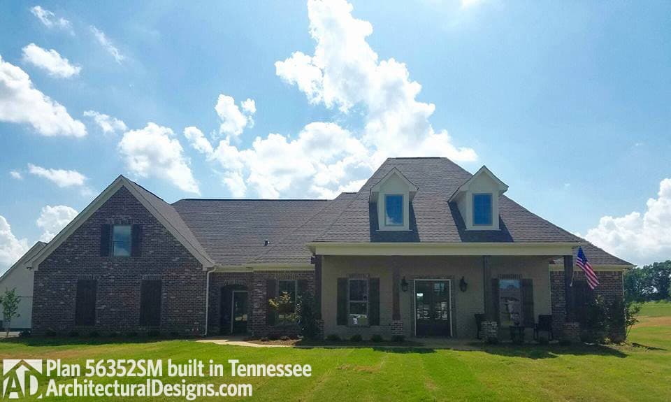 Plan 56352SM: French Country Home Plan With Bonus Room - Image #5 - Acadian, European, French Country, Louisiana-Style, Southern