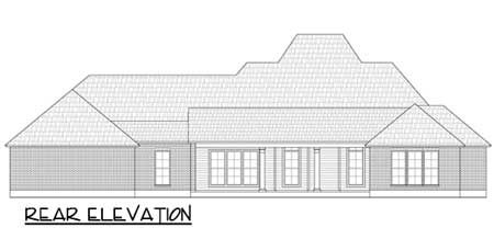 Plan 56358SM: Lovely Louisiana Home Plan - Image #4 - Acadian, European, French Country, Louisiana-Style, Southern