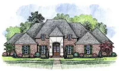 Regal French Country Home Plan
