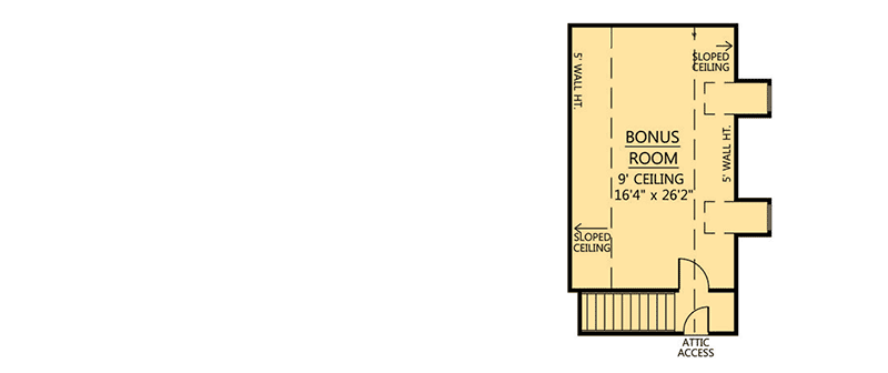 Plan 56363SM: French Country House Plan with Secluded Master Suite and a Bonus Room - 2779 Sq Ft - Floor Plan - Bonus - Acadian, European, French Country, Louisiana-Style, Southern