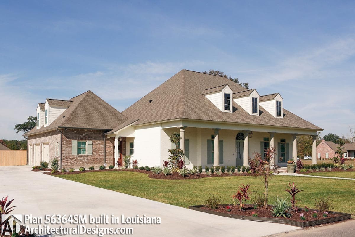 build gallery item - House Plan 56364SM Comes to Life in Louisiana