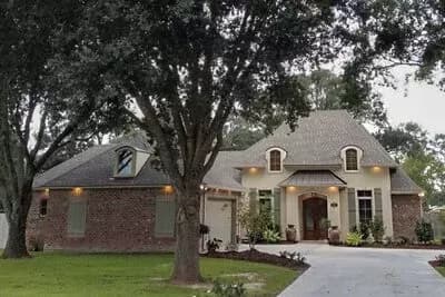 French Country House Plan with Master Hideaway