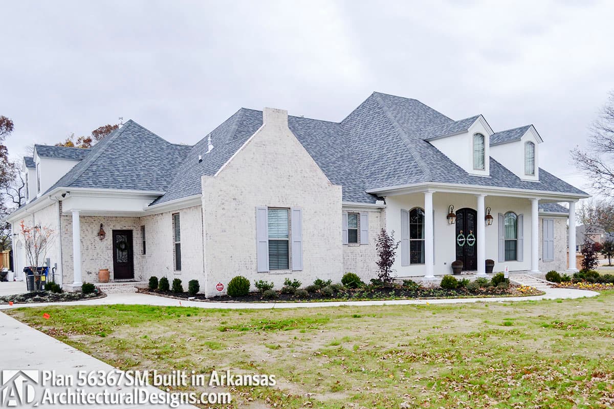 build gallery item - House Plan 56367SM comes to life in Mississippi!