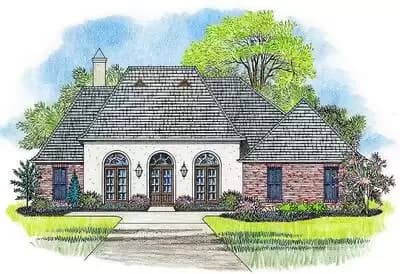 4 Bed French Country with Rustic Kitchen