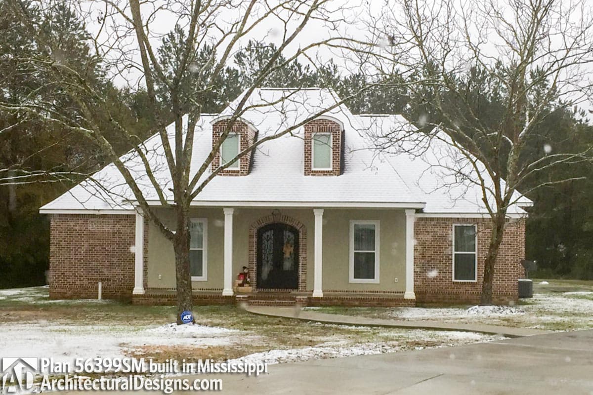 build gallery item - House Plan 56399SM comes to life in Mississippi!