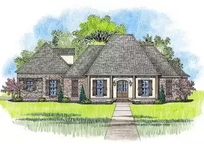 4-Bed Acadian House Plan