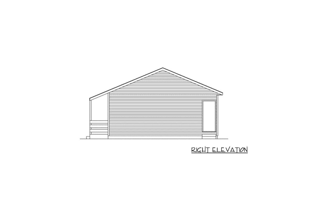 Plan 57005HA: Starter or Retirement Ranch Home - Image #4 - Country, Ranch