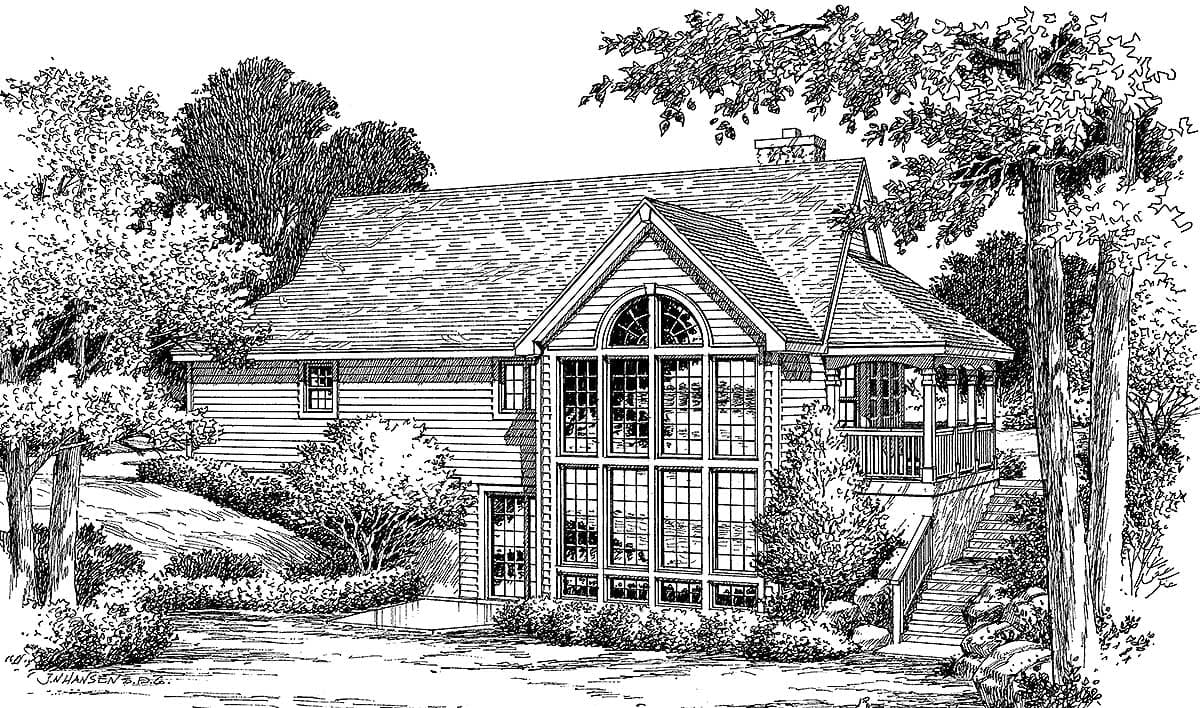 Plan 5709HA: Tranquility of an Atrium Cottage - Image #8
