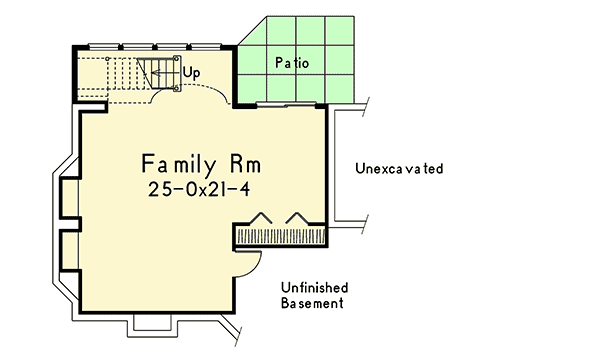 Plan 5709HA: Tranquility of an Atrium Cottage - Floor Plan - Basement