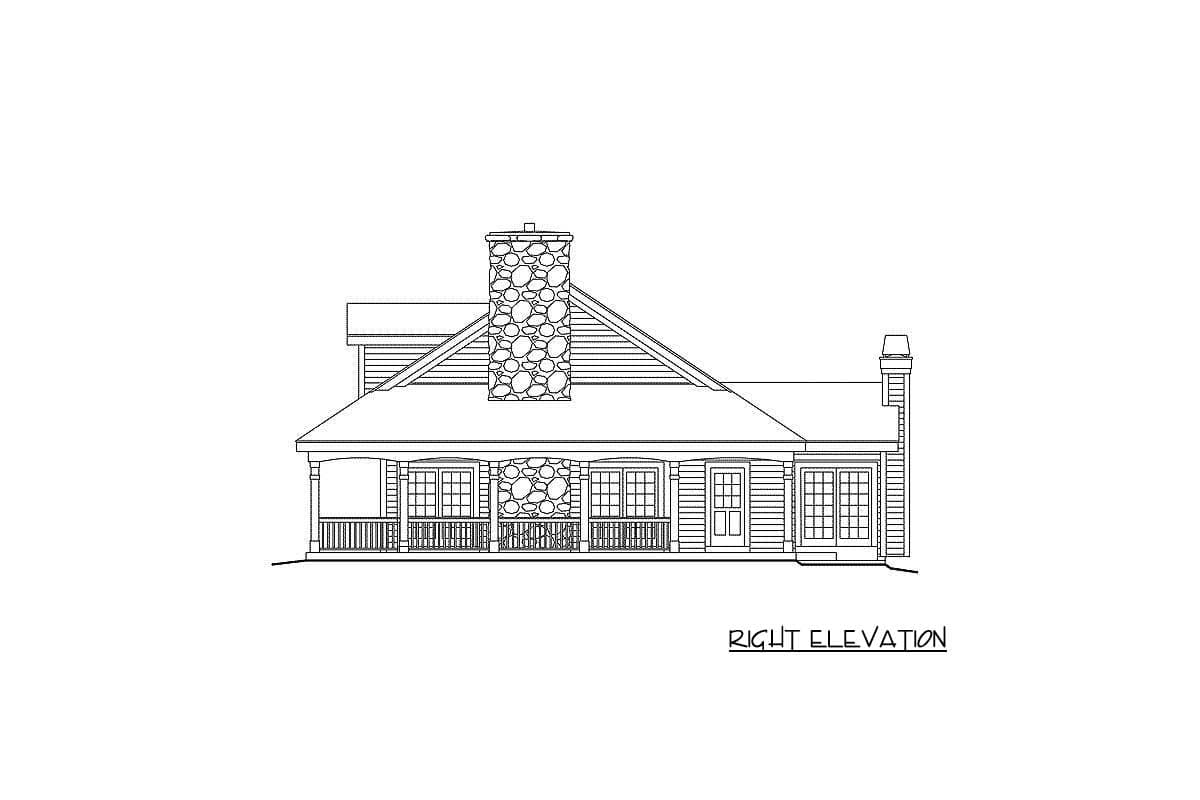 Plan 57094HA: Country Ranch with Detached Three-Car Garage - Image #4 - Country, Farmhouse, Ranch, Southern