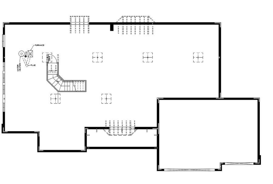 Plan 57143HA: Split Bedroom Country Ranch Home Plan - Floor Plan - Basement Option - Country, Traditional
