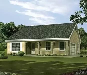 Split Bedroom Cottage Home Plan