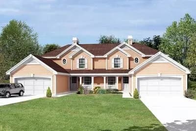 Traditional Two-Story Duplex