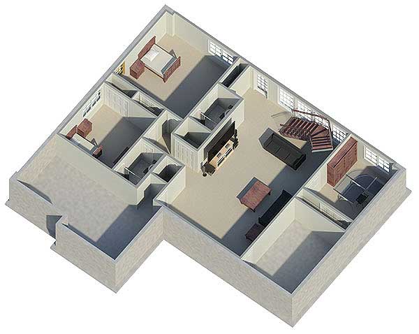 Plan 5716HA: Atrium Ranch with Rooms to Spare - Floor Plan - Basement - Ranch