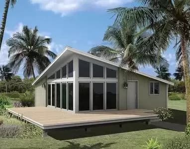 Corner Window Wall Dominates Design