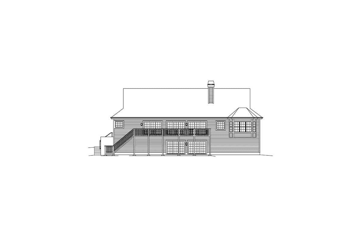 Plan 57274HA: Country Home Plan For The Car Enthusiast - Image #4 - Country, Southern