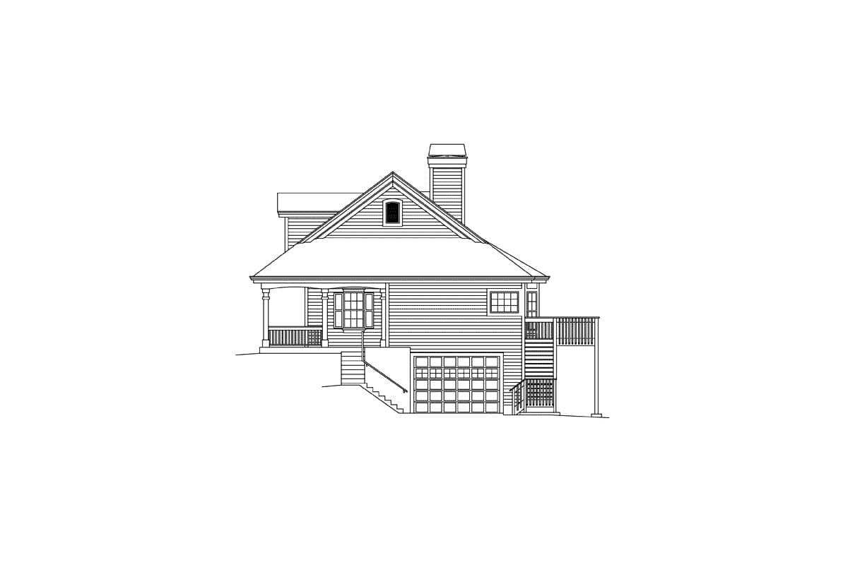Plan 57274HA: Country Home Plan For The Car Enthusiast - Image #5 - Country, Southern
