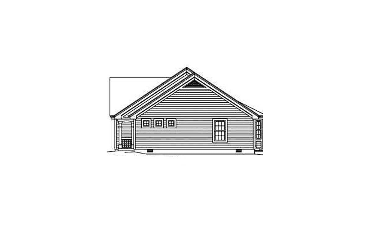 Plan 57281HA: Ranch Duplex - Image #4