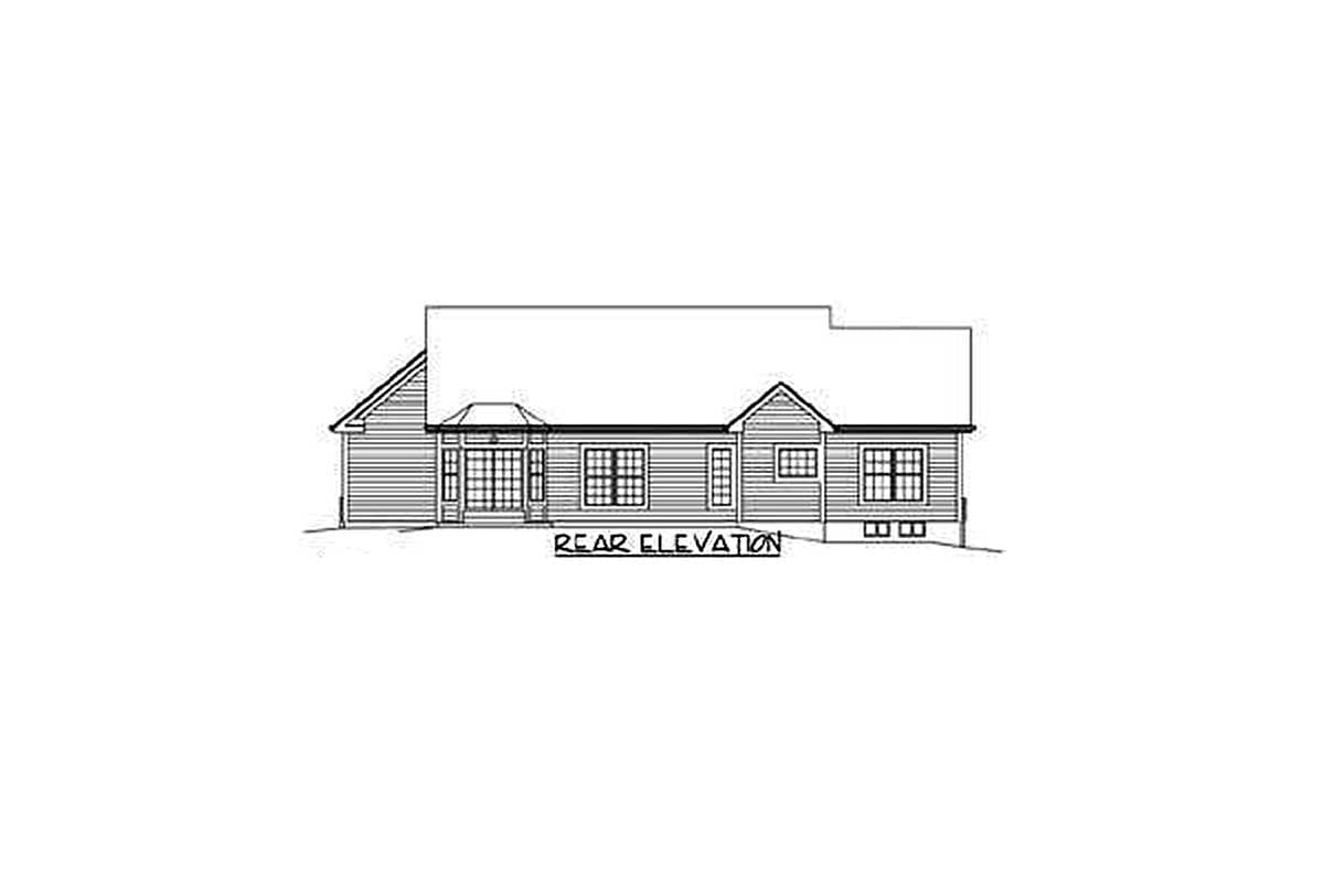 Plan 57303HA: Rustic Ranch Home Plan - Image #4 - Ranch