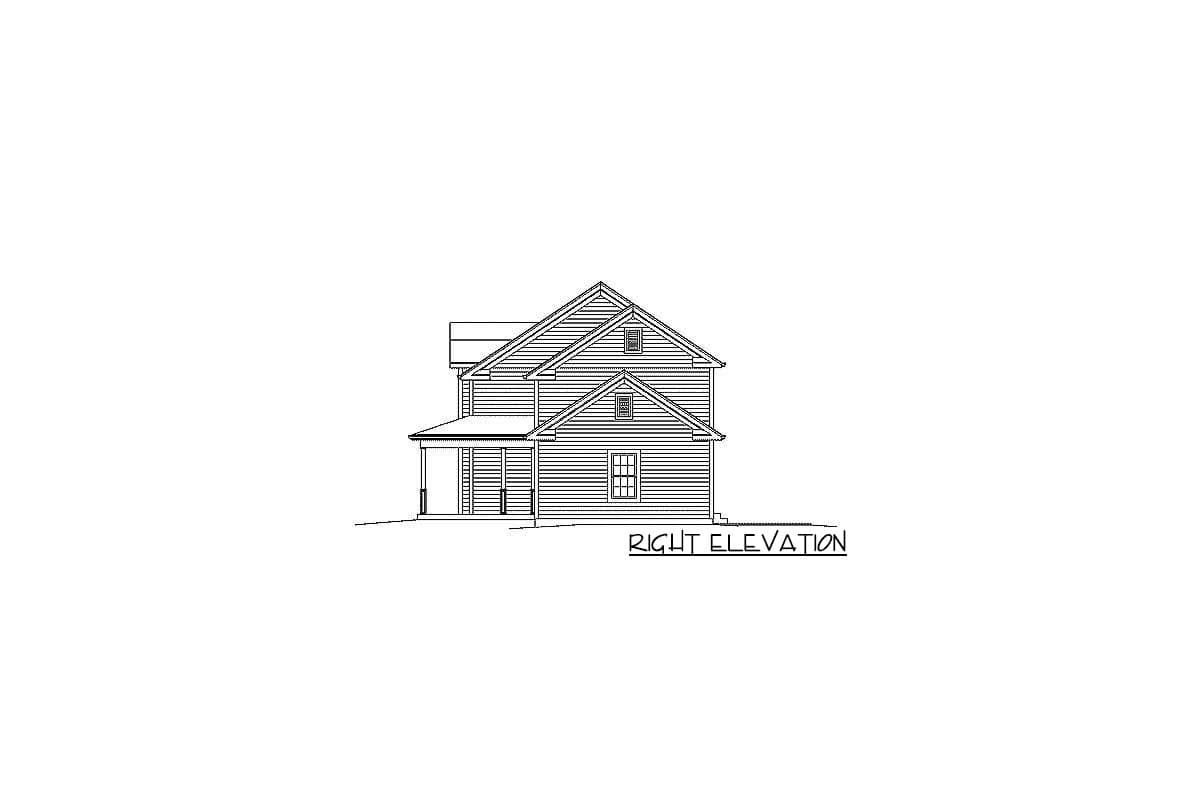 Plan 57304HA: Country Home with Wrap-Around Porch - Image #5 - Country, Farmhouse, Traditional
