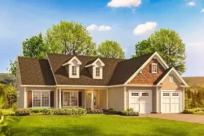 Atrium Ranch House Plan