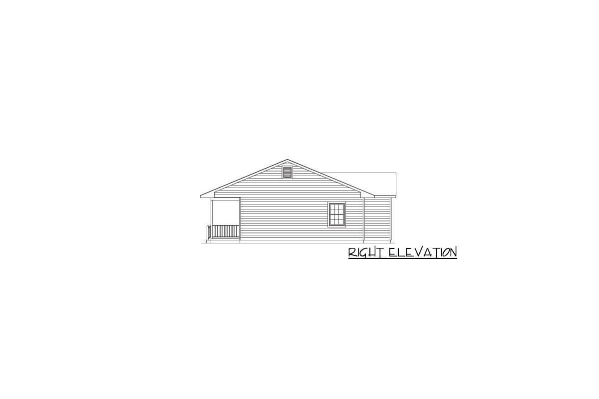 Plan 57334HA: Economical Ranch House Plan - Image #4 - Ranch