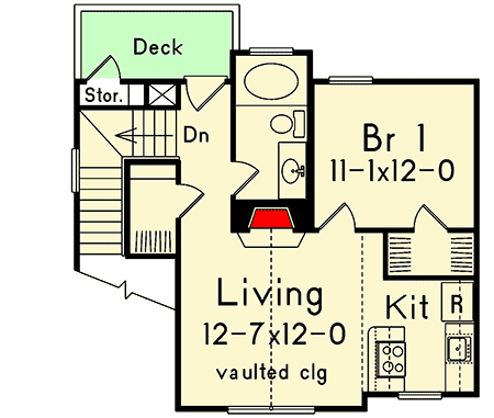 Plan 5743HA: Cozy Carriage House Plan - Floor Plan - 2nd Floor - Cottage